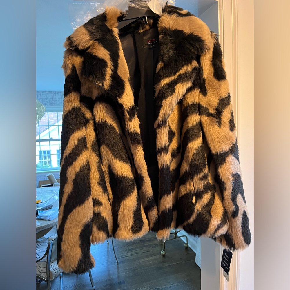 Trina Turk faux fur coat